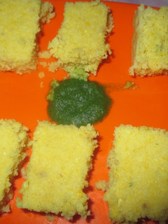 A picture of Sweet Corn Dhokla.