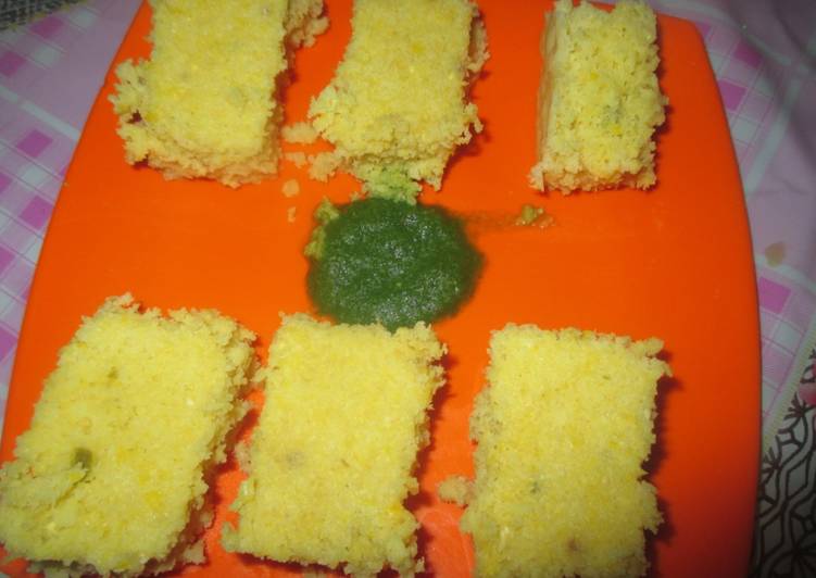 Sweet Corn Dhokla