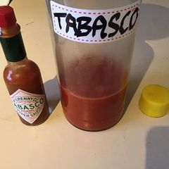 A picture of California Farm Imitation Tabasco Sauce.