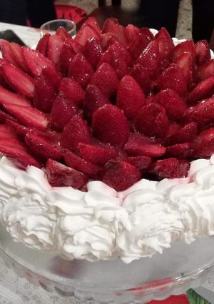 Una foto de Gateau de frutillas