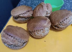 Una foto de Cupcakes de avena con plátano en freidora de aire