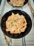 Pollo con kimchi en salsa