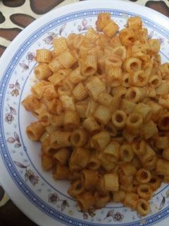 صورة لوصفة مكرونه بصلصه