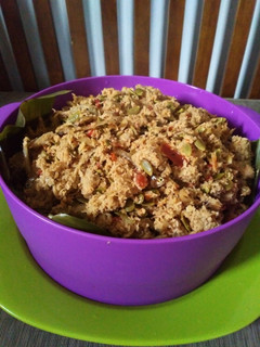 Foto resep Bothok tempe, teri, petai cina (tanpa bungkus)