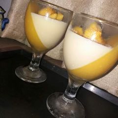 A picture of Mango Panna Cotta.