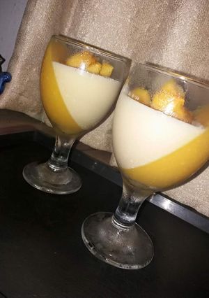 A picture of Mango Panna Cotta.