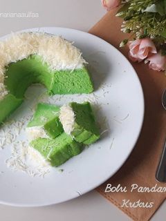 Foto resep Bolu Pandan Kukus Lembut, Manis, Gurih dan Wangi