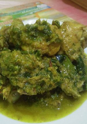 Foto resep Ayam masak hijau