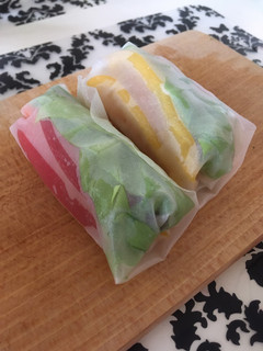 A picture of Vegan spring roll.