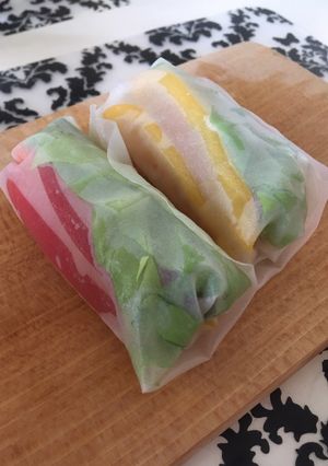 A picture of Vegan spring roll.
