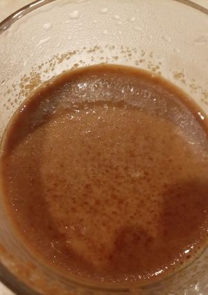 صورة لوصفة حليب بكافي مع نكهة زبدة الفول السوداني🇸🇦