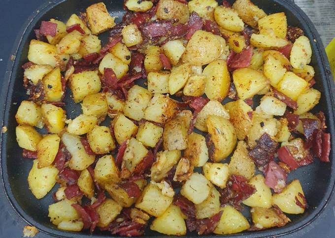 Yuk intip, Resep memasak Kentang Panggang Smoked Beef yang gurih