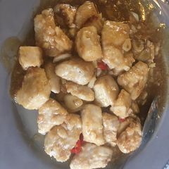 A picture of Shallow fry basa fish  keto.