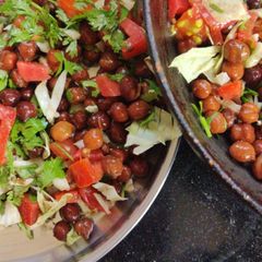 Chana salad chaat A picture of Chana salad chaat.
