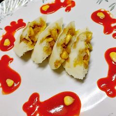 A picture of Corn potato stuffed idli /bharuva idli.