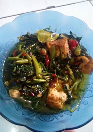 Foto resep Tumis kangkung tahu