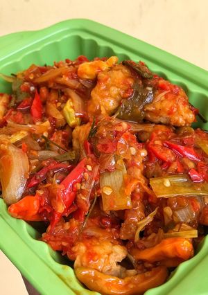 Foto resep Ayam Popcorn Saus Padang