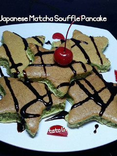 Foto resep Japanese Matcha Souffle Pancake