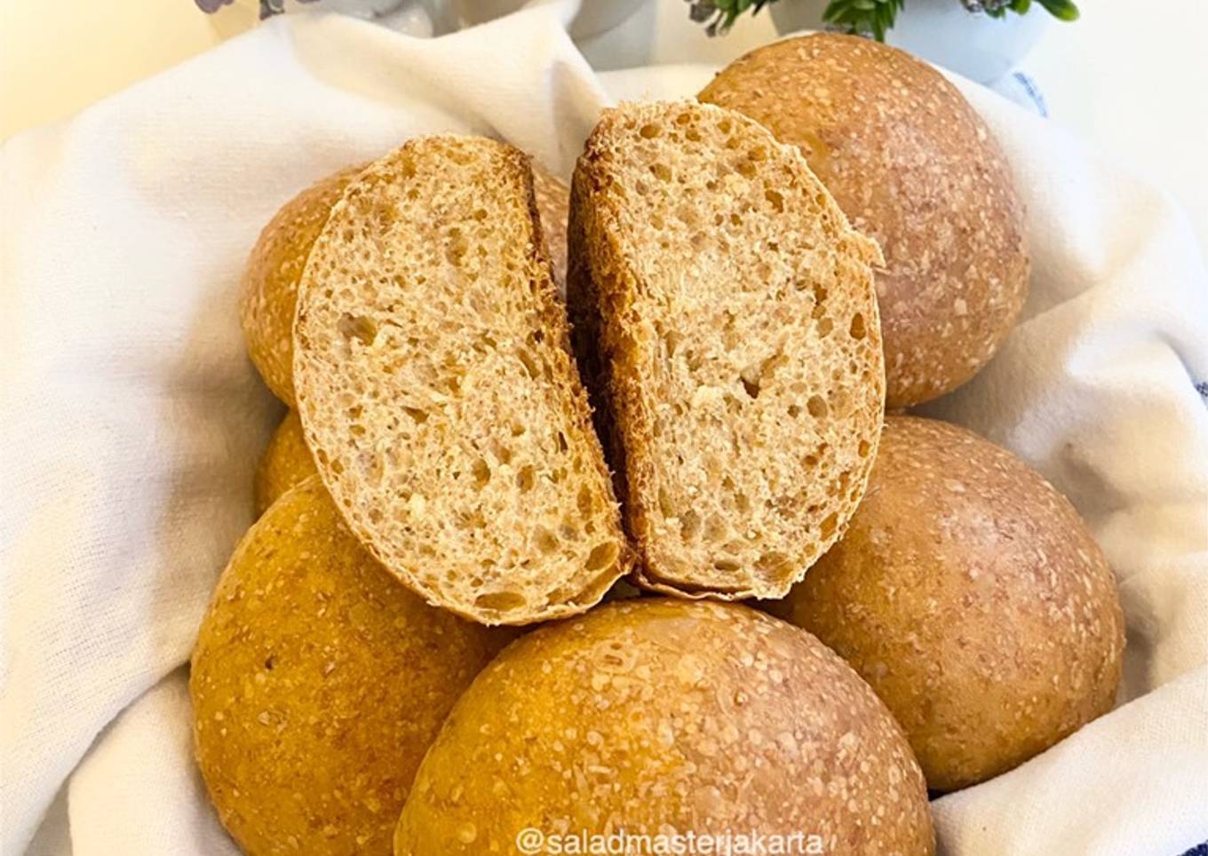 Dinner Soft Rolls Levain (ragi alami) Tanpa ulen, Tanpa mixer