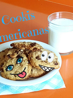 Una foto de Cómo hacer cookies, con pepitas de chocolate