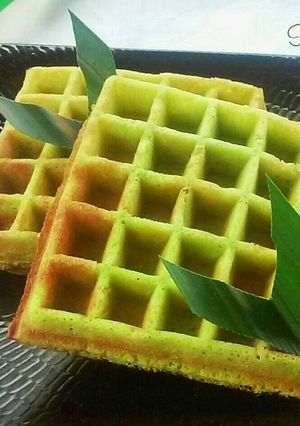 Foto resep Wafel Pandan/nangka Resep Ibu