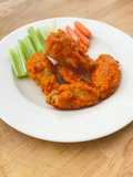 Saucy and crispy chicken wings
