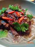 Mie soba kuah miso dan daging