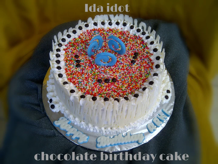 Cara Mudah Membikin Resep  Chocolate birthday cake yang Sempurna, Lezat