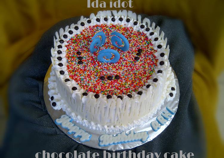 Resep Chocolate birthday cake, Enak