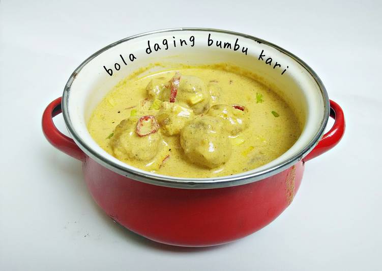 Resep bola daging bumbu kari, Enak