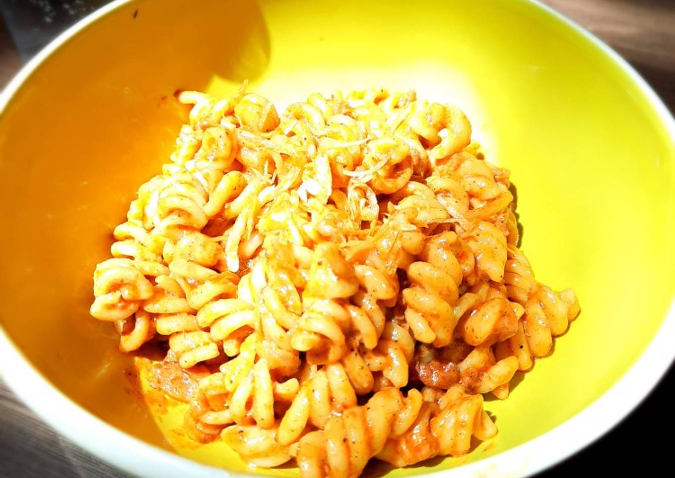 Pasta rendang tanpa rendang