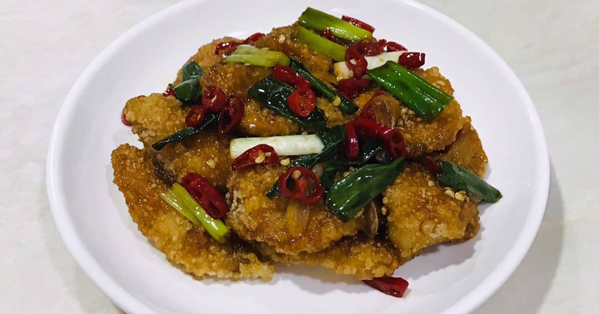 Resep Tuna fillet bumbu asam manis,chu liu yi bien taiwan