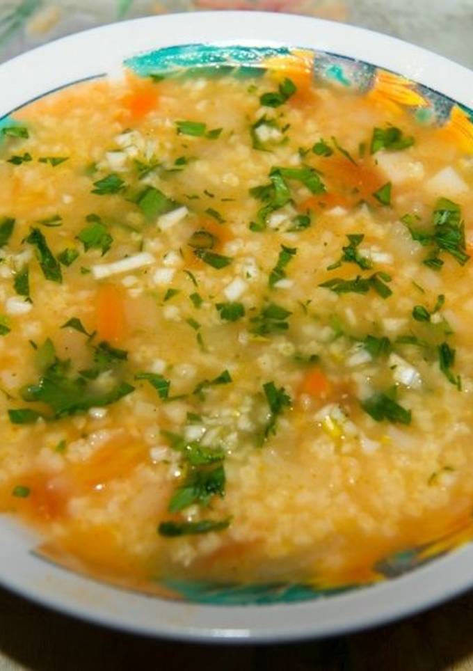 Суп с пшеничной каши