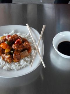 Una foto de Pollo agridulce (para dos personas)