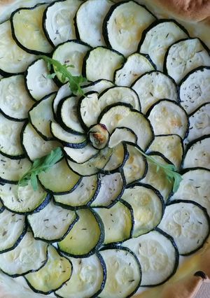 Une photo de Tarte courgette ricotta