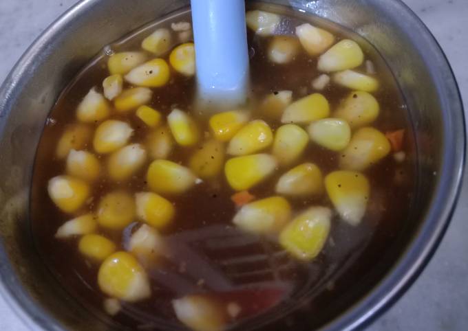Easiest Way to Prepare Perfect Hot and sour soup with corns