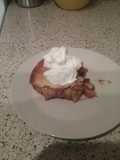 Tarta de manzana con cubierta de pie