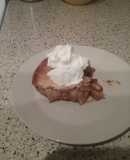 Tarta de manzana con cubierta de pie