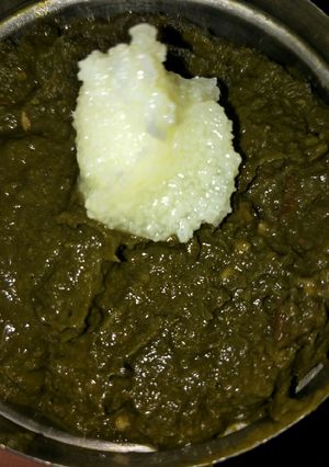 A picture of Sarson ka saag.