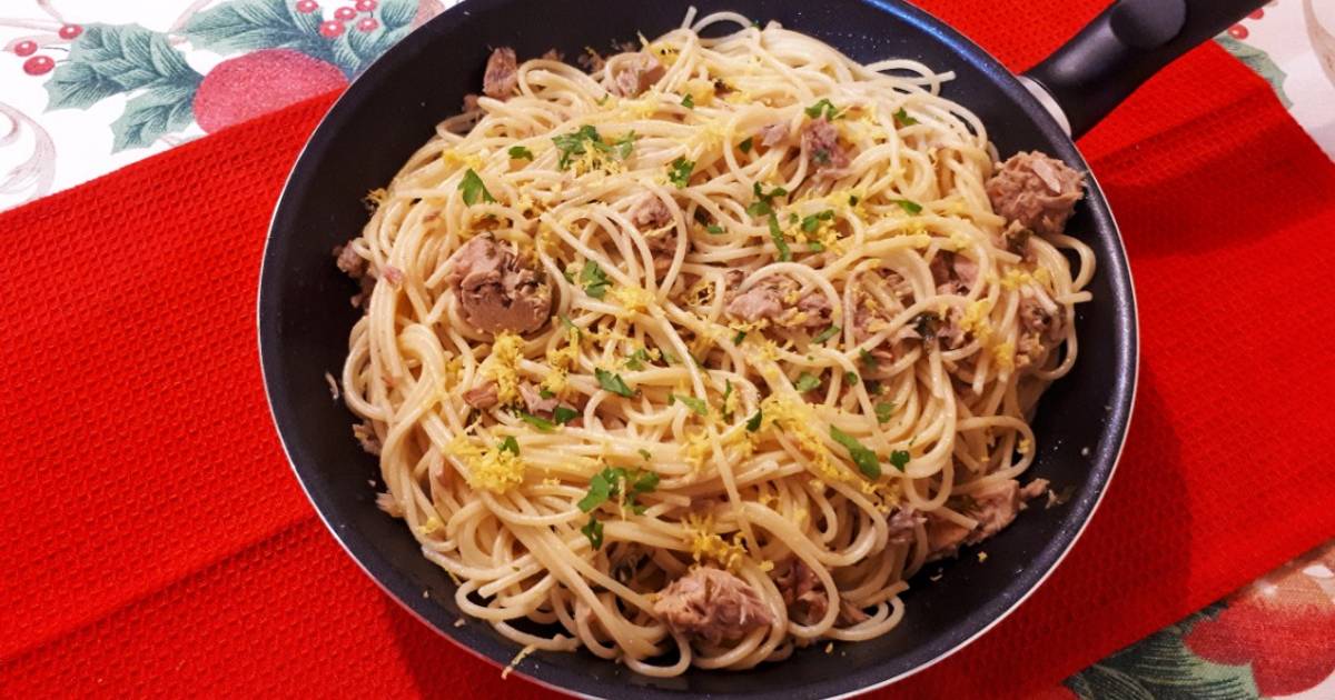 Citromos tonhalas spaghetti Biro Ibi receptje Cookpad receptek