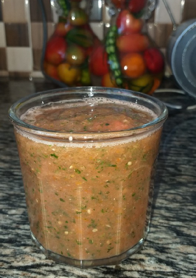 A picture of Tomato chutney#indian Food Contest.