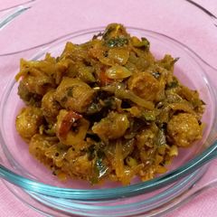 A picture of Chicken Cocktail Sausage Chilli Fry.