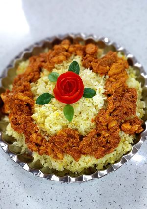 عکسی از دستور 🌸بریانی مرغ کویتی🌸