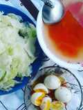 Boiled Cabbage with Eggs