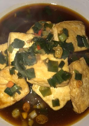 Foto resep Tahu simple kuah pedas