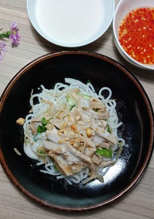 Hình của món Bánh tằm bì.