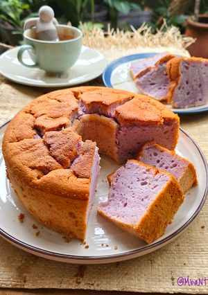 Foto resep Chiffon Cake Tape Ubi Ungu Putih Telur