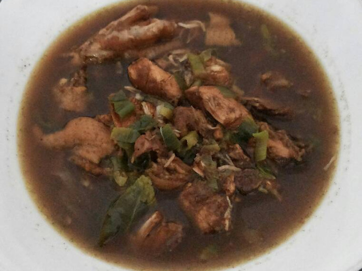 Langkah Mudah untuk Menyiapkan Rawon Ayam bumbu instan Anti Gagal