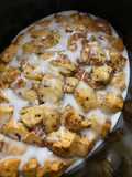 Slow cooked cinnamon roll casserole