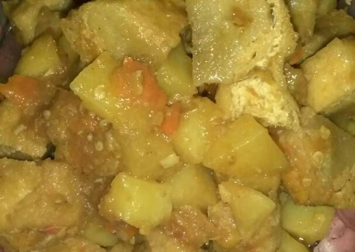 Tahu tuna kentang balado
